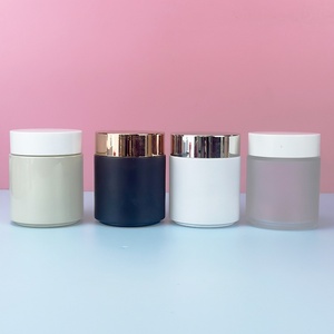 Empty Glass Cosmetics Jars 50g 100g 150g 200g Face and Cream Glass Jars with Lids Glass Jar Cosmet and Black White Screw Lid - Product Image 6