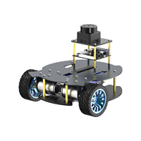 Yahboom Voiture robot ROS2 MicroROS V2 économique, compatible avec la cartographie SLAM, la navigation autonome et la planification des réseaux routiers