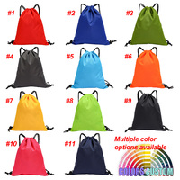 Sac à dos à cordon personnalisé avec logo, en polyester imperméable, réutilisable, sac à cordon promotionnel, sac de sport pour cadeaux d'entreprise