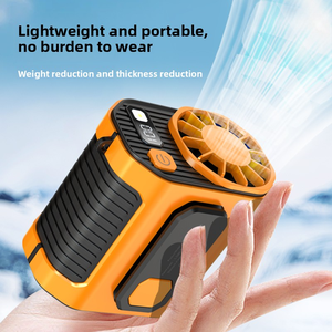 10時間高速ウエストマウント空冷ファン加湿機能バッテリー/電気/USB家庭用プラスチック軽量 - Product Image 3