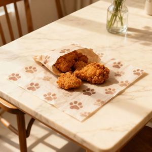 Hamburger <b>Paper</b> Sandwich <b>Paper</b> <b>Greaseproof</b> Food Grade Custom Logo Wax <b>Paper</b> Baking Kitchen Chicken Roll - Product Image 5