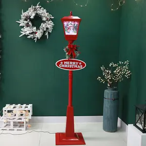 ไฟสำหรับตกแต่งเทศกาลคริสต์มาสไฟสำหรับตกแต่งเทศกาลคริสต์มาสสีดำแดงขาวหรูหรา Luz de Navidad