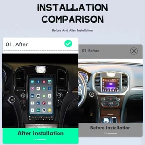 شاشة سيارة: شاشة سيارة بنظام أندرويد تسلا عمودية تعمل باللمس بنظام تحديد المواقع والملاحة لكرايسلر 300C-من أجل راديو سيارة - Product Image 2