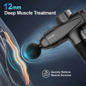 Pistola de masaje de percusión corporal, herramienta de relajación muscular de tejido profundo, deportiva, eléctrica, de fábrica, inalámbrica, masajeador - Product Image 3