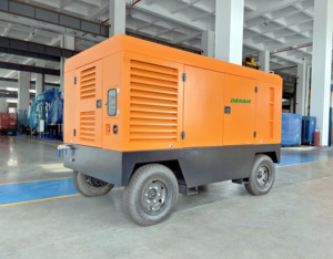เครื่องอัดอากาศแบบเคลื่อนที่สำหรับงานก่อสร้าง รุ่นสองกระบอกสูบ จากโรงงาน - Product Image 5