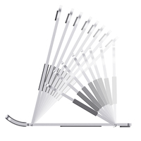 Soporte de escritorio Flexible y plegable, Base ajustable de aluminio para mesa y tableta