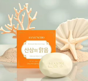 Jabón de ginseng silvestre coreano de la mejor calidad para piel sensible, jabón herbal para piel atópica, a base de plantas naturales - Product Image 5