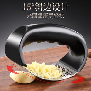Garlic Press Stainless Steel Manual Kitchen Tool For Garlic Mincing And Crushing Food Grade Hand Wash Only - Product Image 5