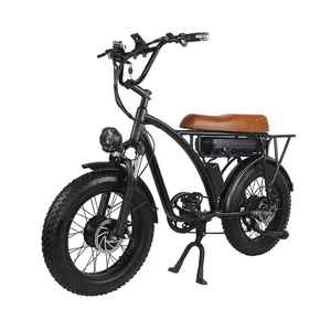 Custom Logo 1000 Watt Off Road eBike Electric Mountainbike Scooter 2000w 20 Inch E Cruiser Motorcycle Female Male Fat Tire Bike