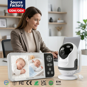5 inch <b>WiFi</b> Baby Monitor App Control 2.4G 5G Dual Mode PTZ <b>Camera</b> Baby Phone White Noise <b>WiFi</b> Off Privacy Protection Monitor - Product Image 1