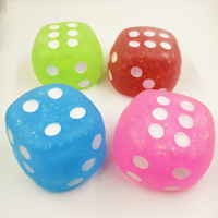Dés géants Squishy, jouet sensoriel doux à rebond lent, anti-stress, nouveauté, cadeau de fête pour enfants