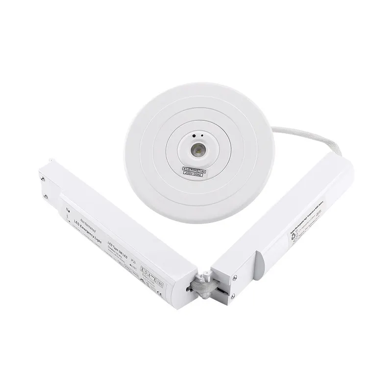 2W Round Lithium Battery Ceiling Recessed Led Spot Light Emergency Down Light With Emergency Battery Backup