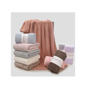 Usine directe Coral Velvet serviette Microfibre Hôtel Serviettes De Bain Super Doux Très Absorbant Coral Velvet Serviettes De Bain - Product Image 1