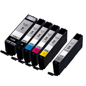 Cartuchos de tinta compatibles para impresoras a todo color Canon Pixma MG 5700 5750 5751 5752 570 571 PGI 570XL CLI 571XL - Product Image 1