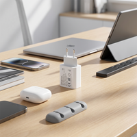 Chargeur mural à charge rapide Shenzhen Lvxiangyuan 25W PD 3.0 QC 3.0 USB Type-C USB-A 2 ports certifié CE pour téléphone portable