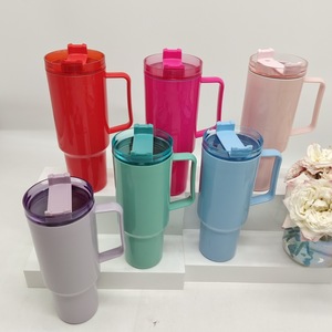 2025 New 40oz Handle Ice Cup PP Material Large Capacity Portable With Straw Plastic Car Cup Travel Use - Product Image 4