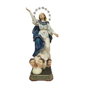 Resina personalizada Católica Produtos Religiosos Presentes Cristãos Artesanato Lembranças Igreja Home Decor Nossa Senhora Estátuas Religiosas