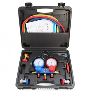 Kits de manomètres pour climatiseur automobile <span class=keywords><strong>R134a</strong></span> R22 R410a R404a, recharge de <span class=keywords><strong>gaz</strong></span> réfrigérant pour climatiseur automobile - Product Image 1