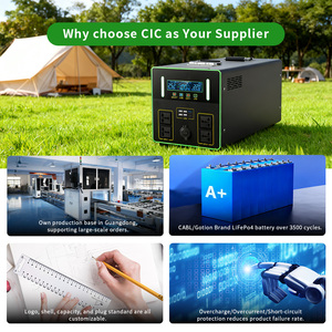 Trạm năng lượng di động dung lượng lớn 2560Wh, điện áp AC 110-240V, công suất <span class=keywords><strong>600W</strong></span>, pin LiFePO4, khung thép, tấm pin năng lượng mặt trời, sóng sin thuần khiết, chuẩn EU - Product Image 2