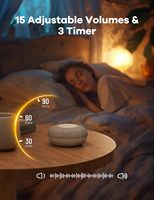 CE ROHS FCC UKCA Certifié Portable Bébé Blanc Bruit Machine MC-220 BT5.3 AUDIO Jammer Noël Jouet Cadeau ABS LED BT Haut-Parleur