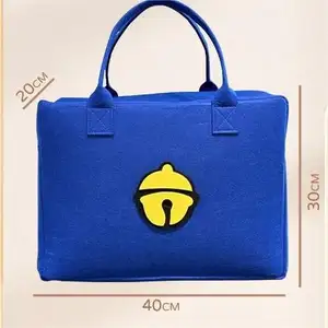Nouveau sac en feutre de dessin animé mignon sac de rangement de voyage de dessin animé sac de voyage haute capacité