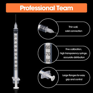 <span class=keywords><strong>Jeringa</strong></span> Hipodérmica Desechable <span class=keywords><strong>de</strong></span> Seguridad para <span class=keywords><strong>Insulina</strong></span> Animal, <span class=keywords><strong>100</strong></span> UI, Estéril, 1 ml / 0.5 ml, con Aguja Fija 29/30G - Product Image 3
