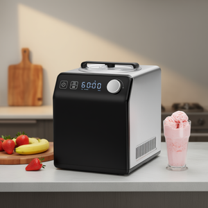 Machine à glace automatique verticale 2 litres en acier inoxydable, électrique, pour sorbet, fruits et yaourt, usage domestique - Product Image 2