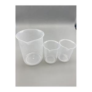 कम कीमत थोक प्रयोगशाला मापने शासक कप प्लास्टिक प्रकार पारदर्शी बीकर - Product Image 4