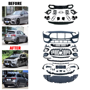 Auto-Tuning Facelift-Karosserie-Kit für 2019-2022 Mercedes-Benz A-Klasse W177 Upgrade A45 Bodykit im Breitbau-Stil - Product Image 4