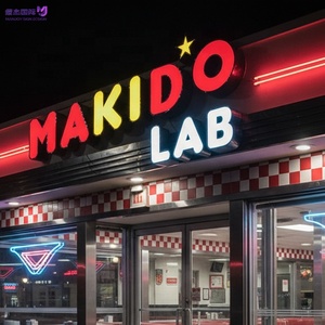 Letras LED 3D Iluminadas Frontalmente, Resistentes al Agua, Logotipo Comercial Acrílico Personalizado, Letras de Canal Iluminadas para Poke Bowl y Ramen Shop - Product Image 3