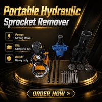 Démonte-roue denté hydraulique portable Yisheng Machinery Parts 80-100T pour transmission finale, type manuel et électrique 220V