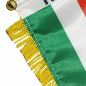 Custom Logo Italy Pennant Flag Digital Printed Polyester and <b>Plastic</b> for Car Rearview <b>Mirror</b> and Home Decoration - Product Image 4