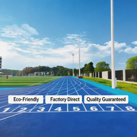 RunSure Matériau de piste athlétique en PU écologique de qualité professionnelle 400m, absorption des chocs, épaisseur personnalisable, multicolore, pour le sport