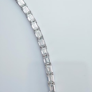 Qinglong Jewelry Wholesale IGI Certified Lab Grown Diamond Vintage Tennis Bracelet 10K/14K/18K White <b>Gold</b> <b>Settings</b> Rhodium - Product Image 3