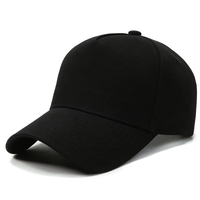 Casquette 5 panneaux unisexe sportive anti-UV 100 % coton avec logo brodé pour le printemps, l'automne et les voyages – Publicitaire