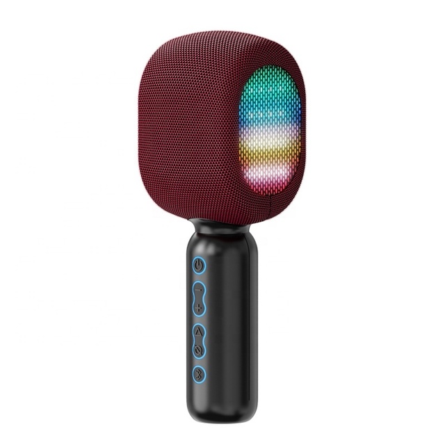 High Quality 3 in 1 Usb Condenser Mic Kids Karaoke Speaker with Microphone Handheld Wireless Microphone for KTV