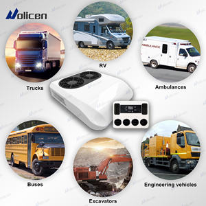 Sistema de Aire Acondicionado para Automóvil Holicen Nuevo de Alta Calidad, 8000-10000 BTU, Montado en el Techo para Tractor, <span class=keywords><strong>Camper</strong></span>, Personalizado Profesional, 12V/24V/48V - Product Image 4