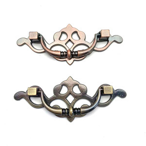 มือจับโลหะผสมสังกะสีสไตล์จีนโบราณแบบใหม่ ทนทาน สำหรับลิ้นชักตู้ - Product Image 1