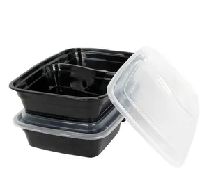 Ambalaj mikrodalga emniyetli gıda saklama kabı plastik kutu çıkar yüksek kaliteli tek kullanımlık ambalaj PP plastik
