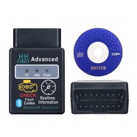 2024 HHOBD ELM327 V2.1 V1.5 Bluetooth escáner de diagnóstico OBD II Mini ELM 327 OBD2 CAN-BUS escáner HH OBD para Android IOS Windows