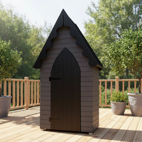 Abri de jardin en bois portable, robuste, écologique et durable pour outils, idéal pour la cour, le jardin, la terrasse et la pelouse