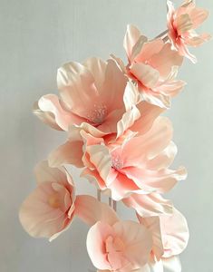 Flores Gigantes Hechas a Mano de Durazno, Cerezo y Magnolia, Ideales para Decoración de Ventanas de Bodas, Personalización de Fábrica - Product Image 1