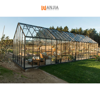 Serre en verre et aluminium WANJIA, service d'échantillons, serre quatre saisons, véranda en verre, véranda en aluminium