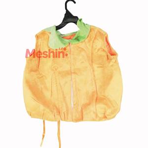 Ensemble de costumes en peluche d'anime pour filles MS, adorable tenue de citrouille avec chapeau, en polyester, pour fête d'Halloween, déguisement pour tout-petits et enfants - Product Image 1