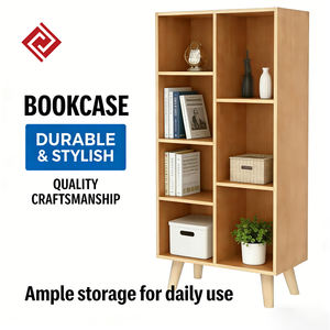 Estantería de Madera Resistente con <span class=keywords><strong>Patas</strong></span>, Organizador de Almacenamiento de <span class=keywords><strong>8</strong></span> Compartimentos, Librería que Ahorra Espacio para Oficina en Casa - Product Image 2