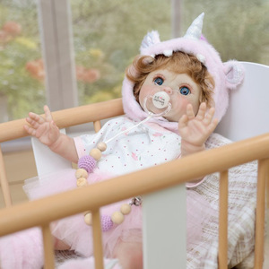 Muñecas Bebé <span class=keywords><strong>Reborn</strong></span> de 18 Pulgadas, <span class=keywords><strong>Cuerpo</strong></span> Completo de Vinilo, Realistas, con Vestido de Bebé, Muñeca de Moda, Juguete DIY - Product Image 3