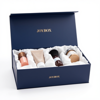 JoyBox usine écologique logo personnalisé petit emballage en carton en papier kraft pour produits de beauté carte pliée petite éponge