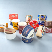 Bol en papier jetable de qualité commerciale, design profond, grande capacité, résistant à la chaleur, compatible micro-ondes, personnalisable pour le pain et le chocolat