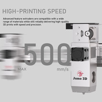 Imprimante 3D FDM Grande Taille Robuste JUMO PRO Double Extrudeur Nouveau Modèle 1 An de Garantie Haut Débit Hot End Platine Chauffante PLA Moulage Stable pour Meubles