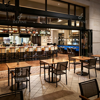 Ensemble de tables et chaises de restaurant modernes sur mesure pour café, salle à manger commerciale, hôtel, restaurant